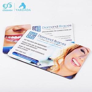 Rectangle custom printed promotional paper business card fridge magnet