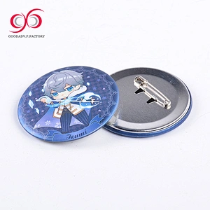 2018 Cheap plastic cheap custom pin button badge poland