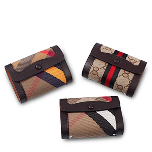 New high zipper quality genuine leather women cell phone wallet