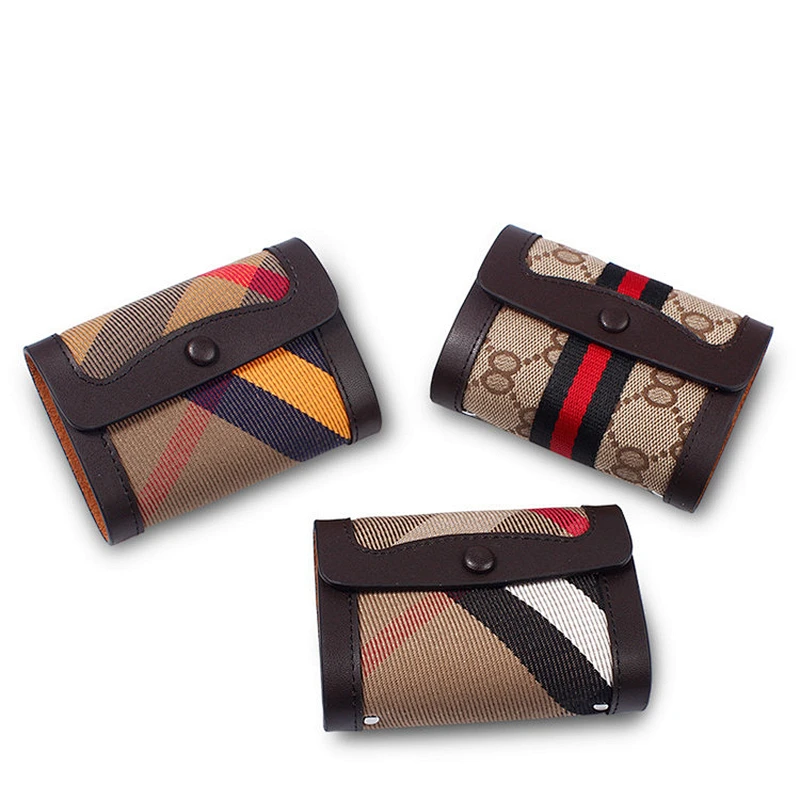 New high zipper quality genuine leather women cell phone wallet