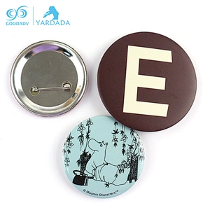Button badge logo printing tinplate badge button badge