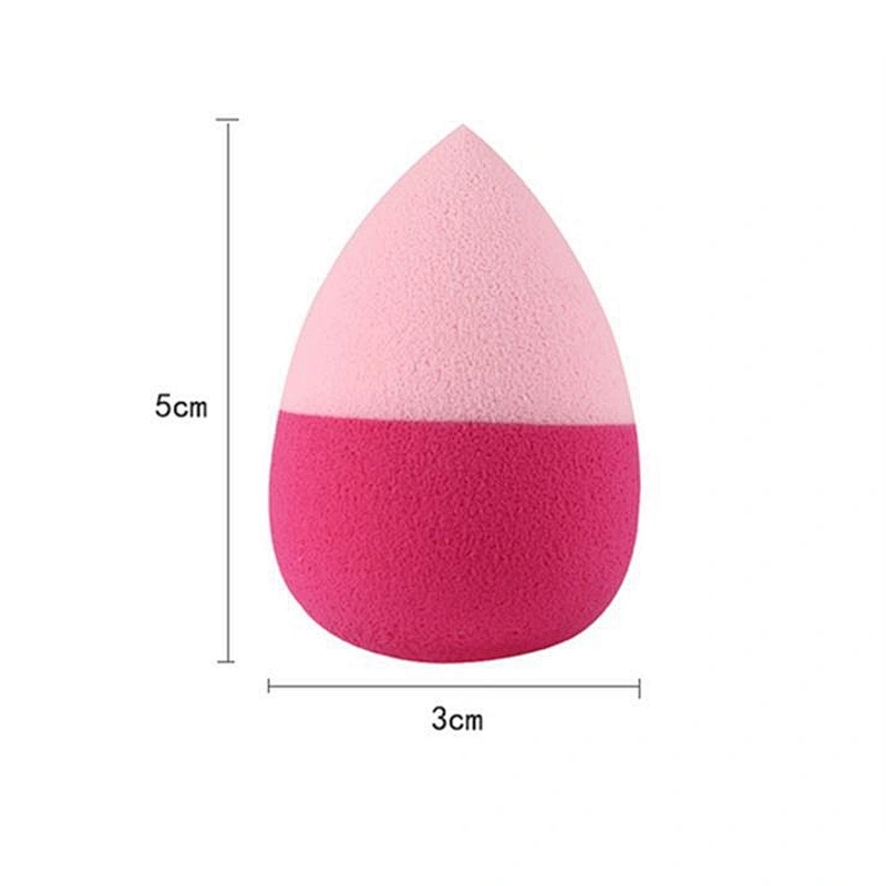 Hot selling egg shape joint color makeup powder puff with multiple color