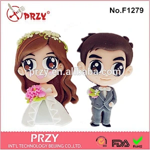 silicone fondant cake decorating mold ,soap mold, bride and groom wedding shape mold