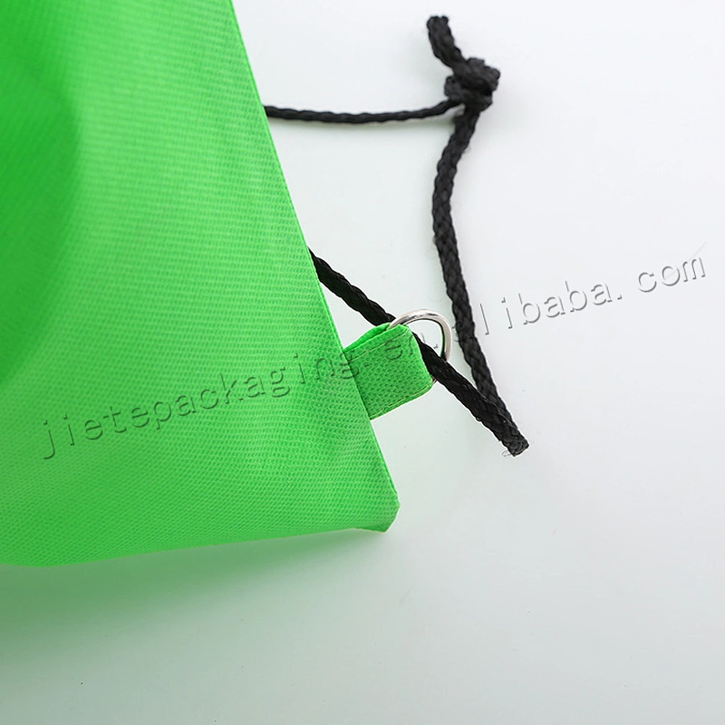 Customized promotion cheap non woven foldable reusable drawstring shopping bag