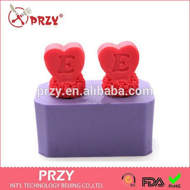 Valentine's day LOVE silicone candle mold/3D soap molds