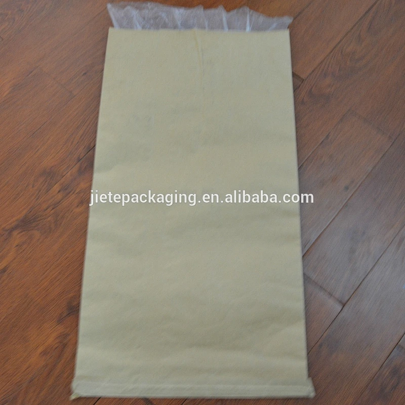 Building and industrial use 25kg kraft paper laminated pp woven cement bag