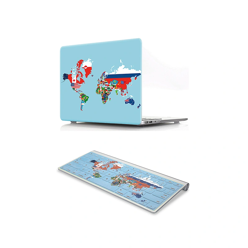 2 in 1 National Symbol Pattern Laptop Shell And silicone case for macbook  Skin For Macbook Pro Case 13 15 17 Touch bar