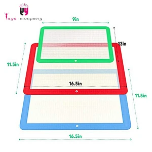 Wholesale Custom's Logo Easy storage Silicone Baking mats with multicolor