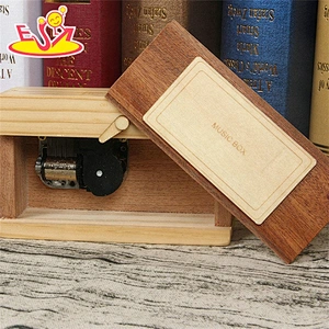 Creative camera shape wooden music box for kids W07B061