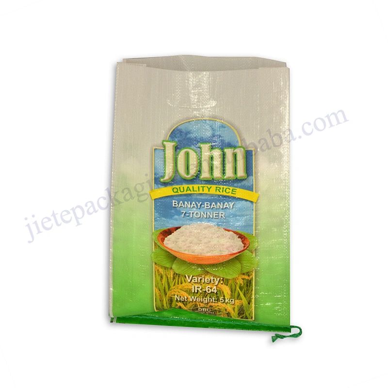 Wholesale 5kg bopp laminated pp woven bulk rice packaging bag