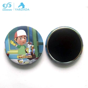 Custom screen printing button tin badge fridge magnet/cheap custom creative fridge magnets
