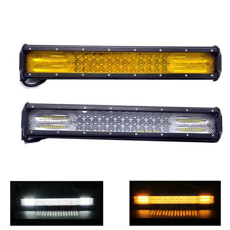 White Amber Flashing 2 Colors Barra LED 4X4 work Light Bar 8 inch to 32 inch led bar off road