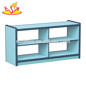 Wholesale nursery school small wooden book cabinet high quality home wooden book cabinet for sale W08C191