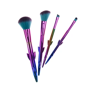 4pcs Professional Cosmetic Tool Soft Smooth Glitter Makeup Brush Set Hot Higher Quality Private Label Makeup Brushes