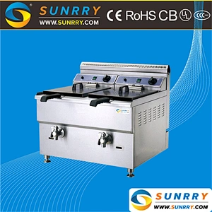 2018 New Type Commercial Restaurant Kitchen Gas Deep Fryer with Temperature Control