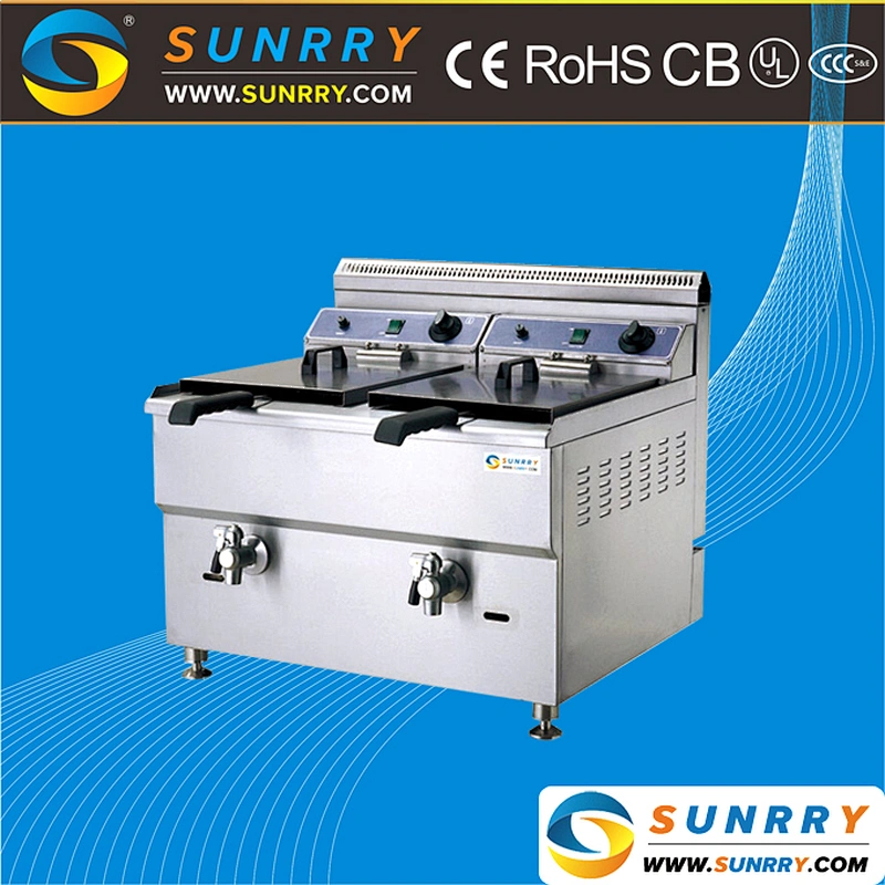 2018 New Type Commercial Restaurant Kitchen Gas Deep Fryer with Temperature Control
