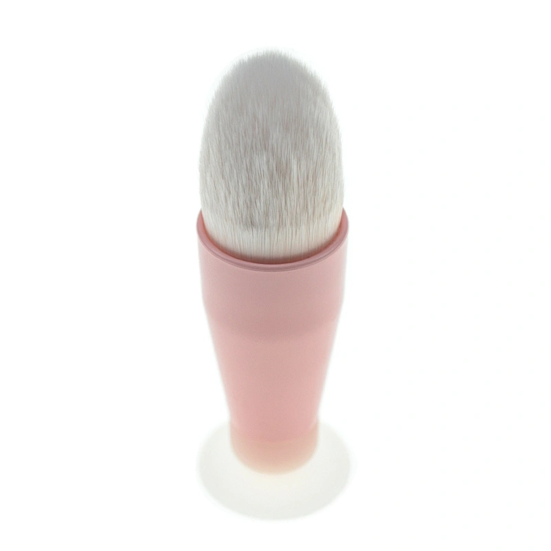 Wholesale professional makeup brush synthetic powder brush with suction