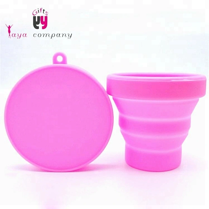 Factory Price Silicone Folding Collapsible Travel Coffee Cup With Lids