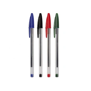 wholesale company gift promotional printed plastic black ballpoint pen