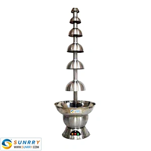 Hot sale small commercial stainless steel hot chocolate fountain machine