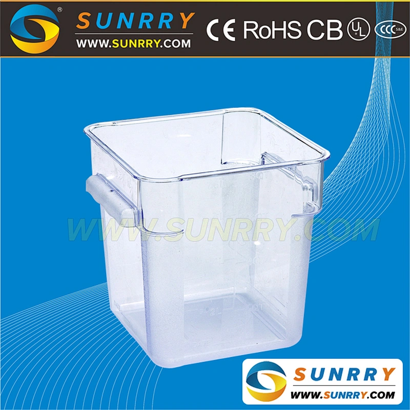 2018 hot sale 4QT disposable plastic food container made of PC