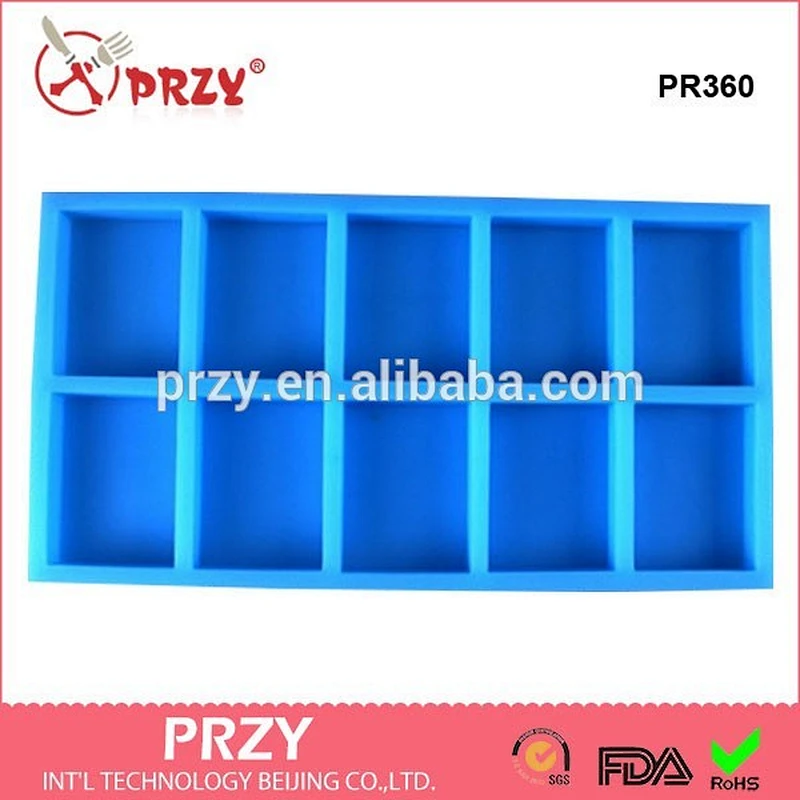 Rectangle Soap Mold Silicone Rubber Mold Tray decorative silicone mold