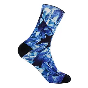 High Quality Bamboo Fiber Fashion Women's Printing Ready Product Pop Crew Socks