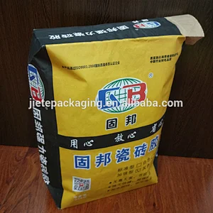 20kg Stand up kraft paper cement packaging bag/sacks for chemical,mortar,cement,tile adhesive,wall putty powder