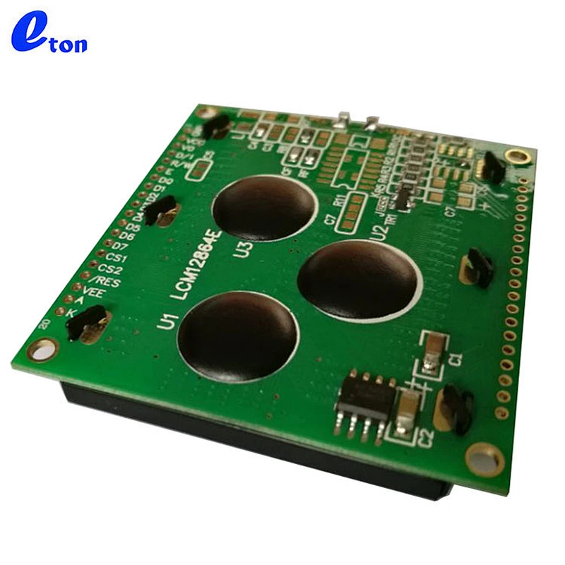 high quality custom small size white blue  micro graphic 128x64 12864 lcd display module