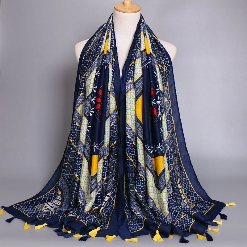 Printed chiffon georgette scarf silk fabric mens silk scarves for sale