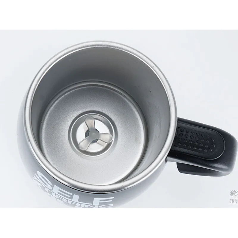 Customized 450ml Stainless Steel colorful Electric Coffee Mixing mug Automatic Self Stirring mug