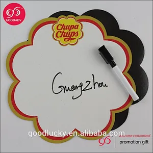 Fridge magnet erase board for writing