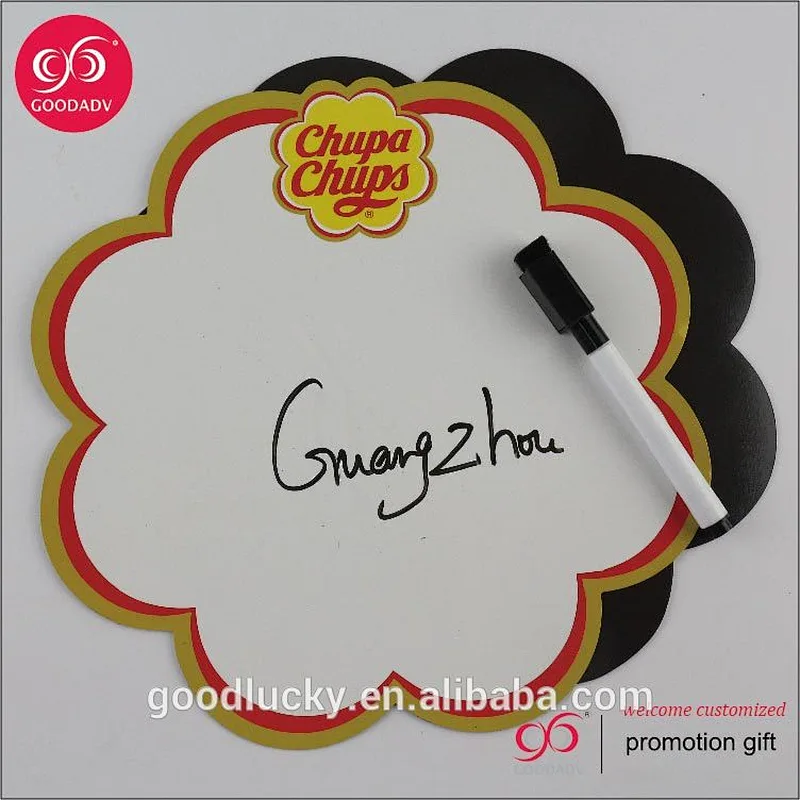 Fridge magnet erase board for writing