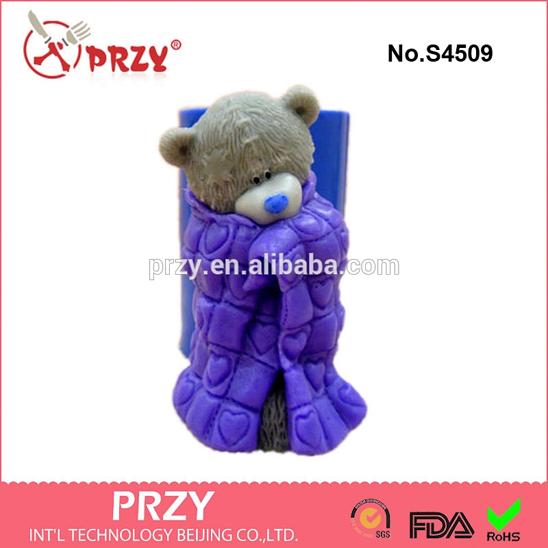 3D teddy bear mold for soap,silicone bear haandmade soap mould,silicone bear mold