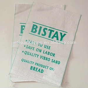 Factory sale cheap durable plastic white pp woven construction and flood control sand packaging bag dimension 10kg 25kg