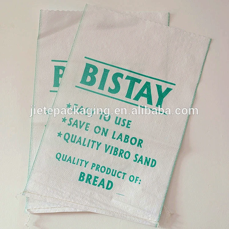 Factory sale cheap durable plastic white pp woven construction and flood control sand packaging bag dimension 10kg 25kg