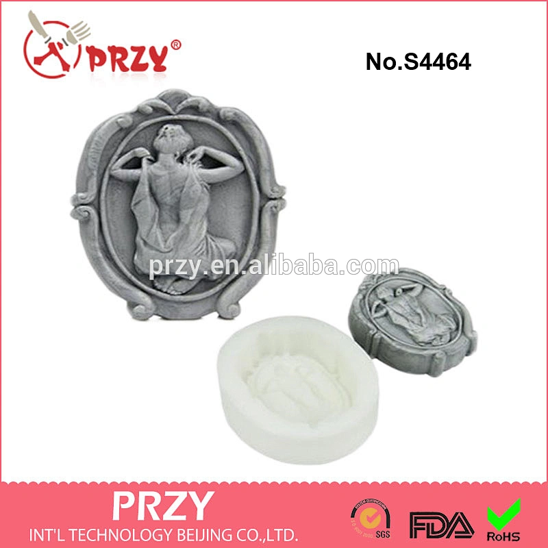 Woman back soap silicone mold, DIY candle molds, silicone rubber material