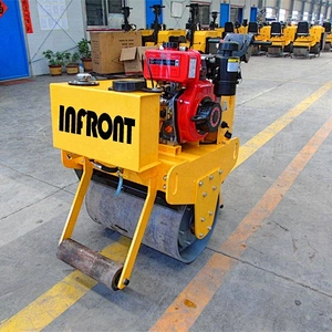 mini walk behind roller road machine mini road roller low price for hot sale