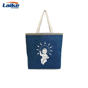 Wholesale Hot selling beach bag  blank jute canvas beach tote bag