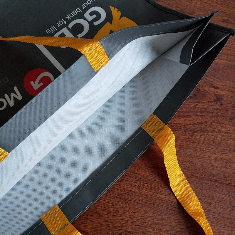 Factory price non-woven bag belt with hand for shopping