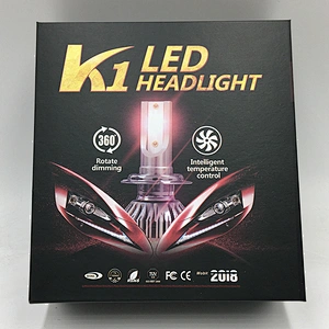 2018 auto parts intelligent temperature control K1 K1S K1X 4000lm led headlights 9012 headlight bulb cross reference