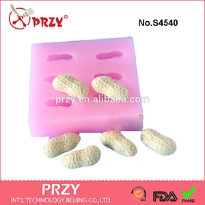 S4540 Peanut silicone mold chocolate ice lattice mold sugar Arts fondant cake decoration mold