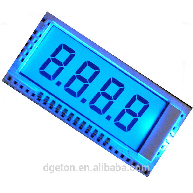 TN 4 digits 7 segment very small LCD screen OEM factory