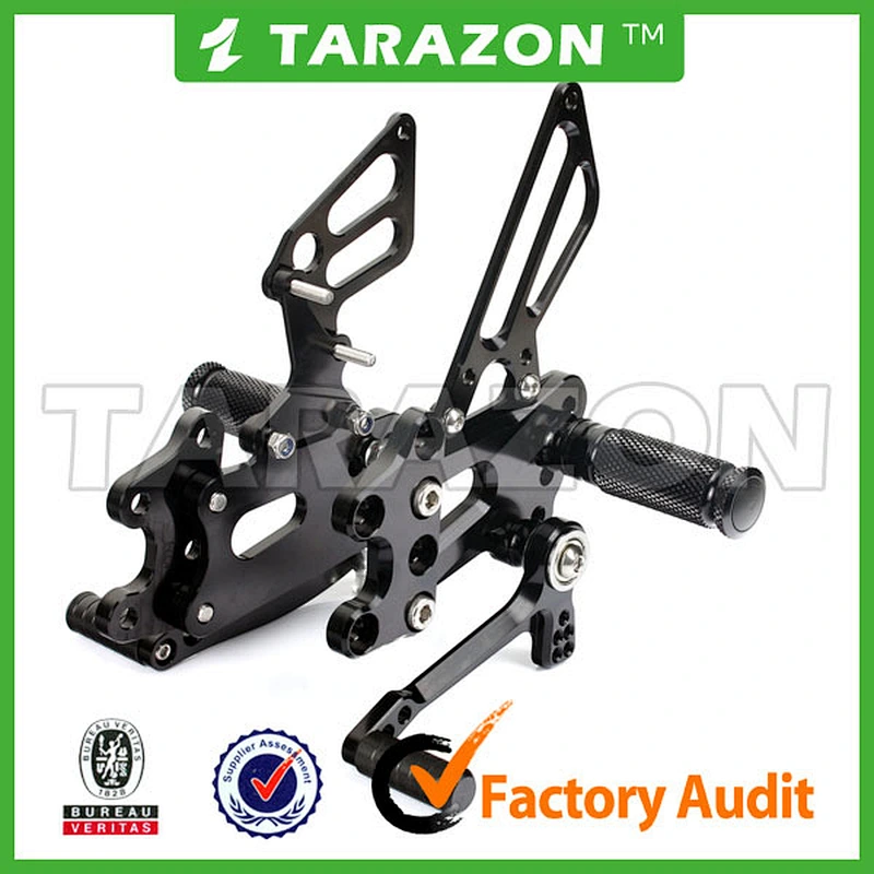 Racing bike CNC Billet Adjustable Rear set Footrest For KTM RC8