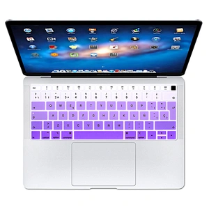 spanish  keyboard cover Rainbow Silicone Keyboard Skin Cover For Macbook Air 13