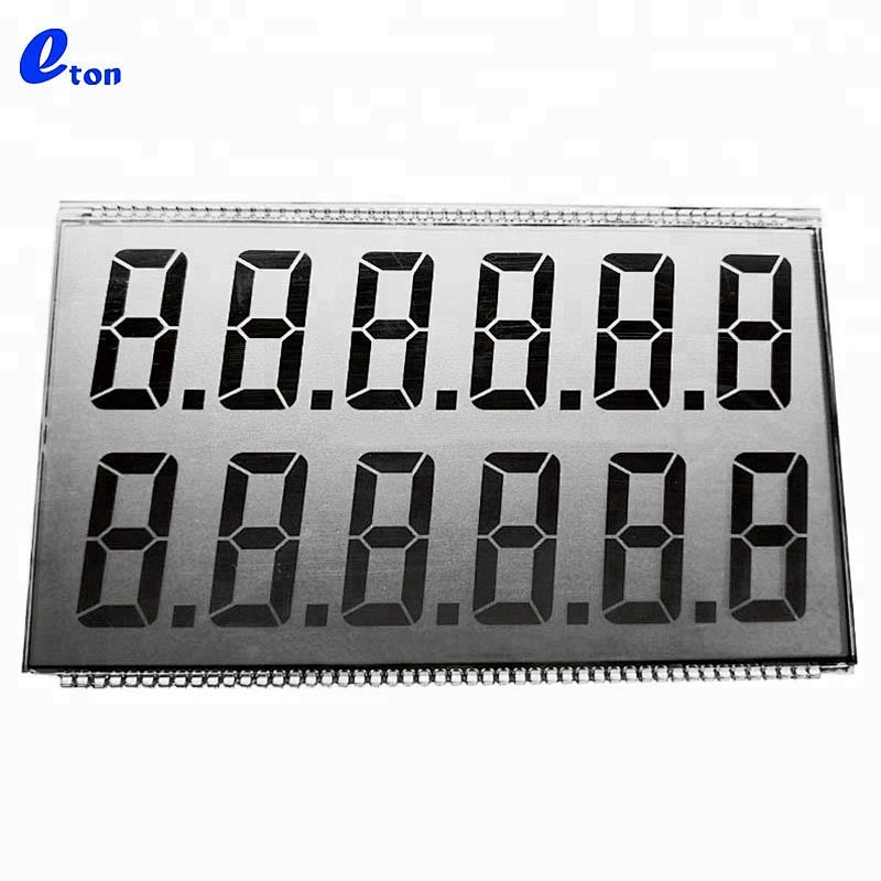 12Digits 7 Segment widescreen TN screen LCD Display