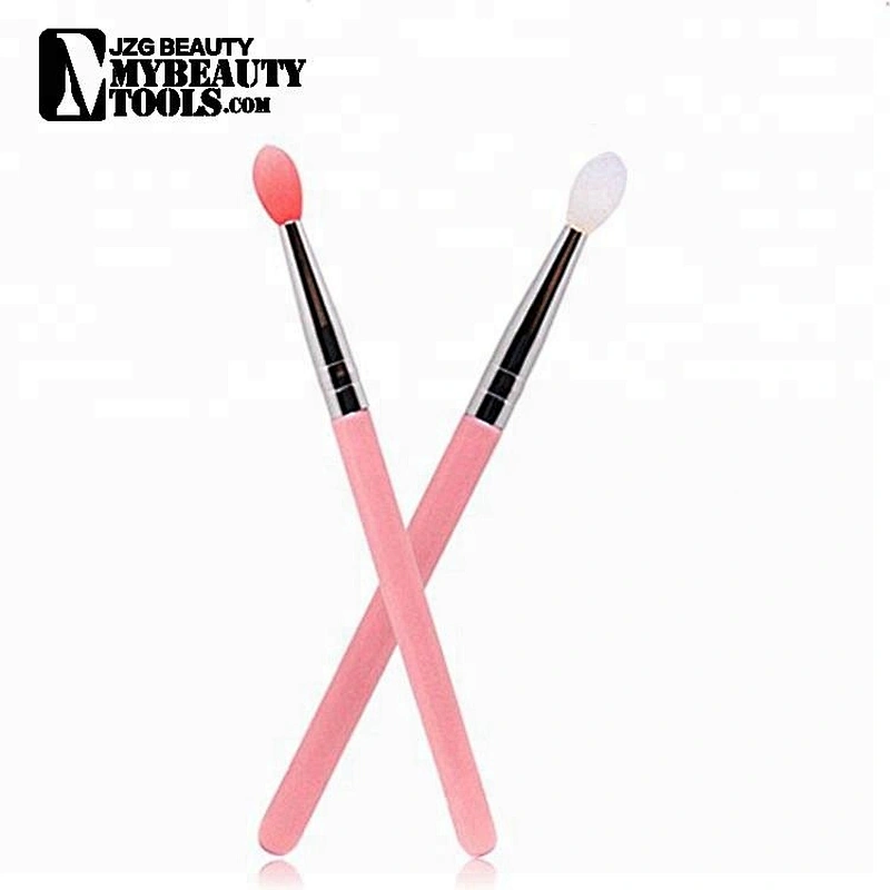 custom logo lip gloss makeup brush silicone