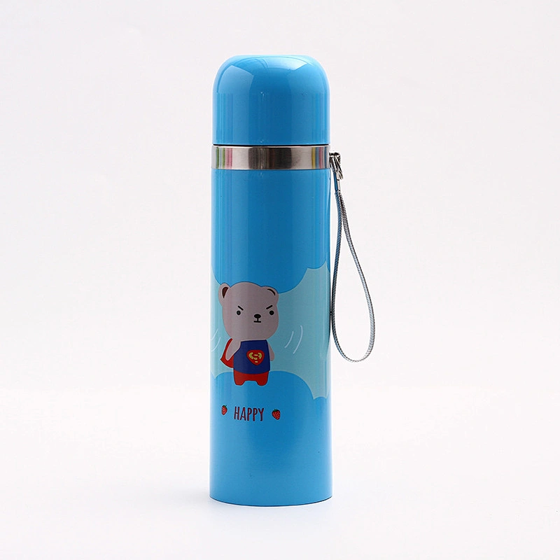 Guangzhou Factory Promotional 500 ml Cartoon Cute Vacuum Cup Customized Sport Water Bottle for Children