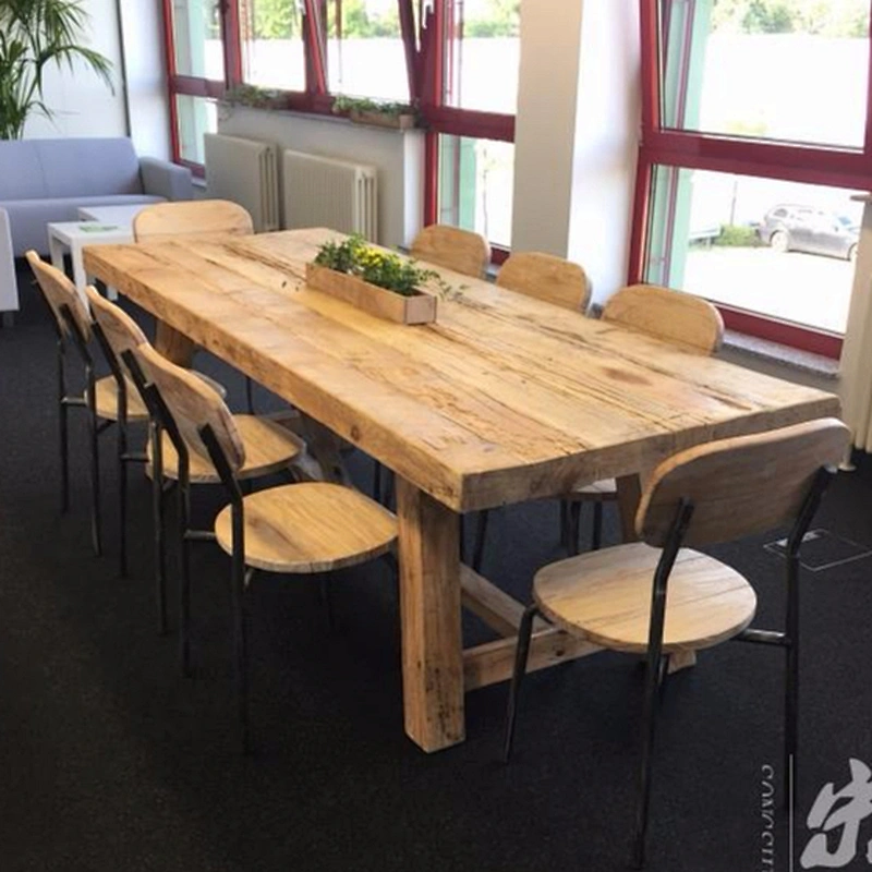 2018 wholesale furniture china reclaimed wood furniture rustic wood dining table outdoor dining table