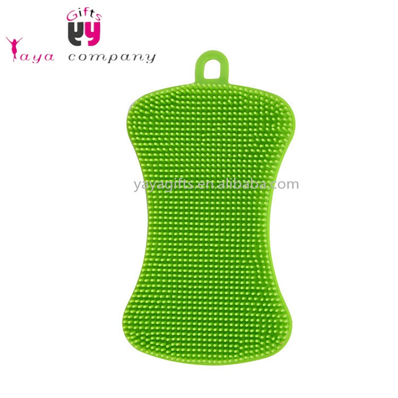 FDA Food Grade 41g Kitchen Product Tool Dish Cleaning Silicone Sponge Kitchen